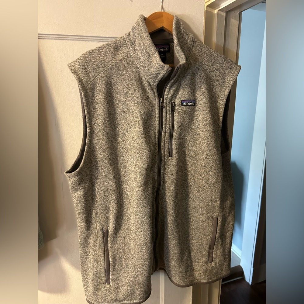 Men's Gray Patagonia Fleece Vest